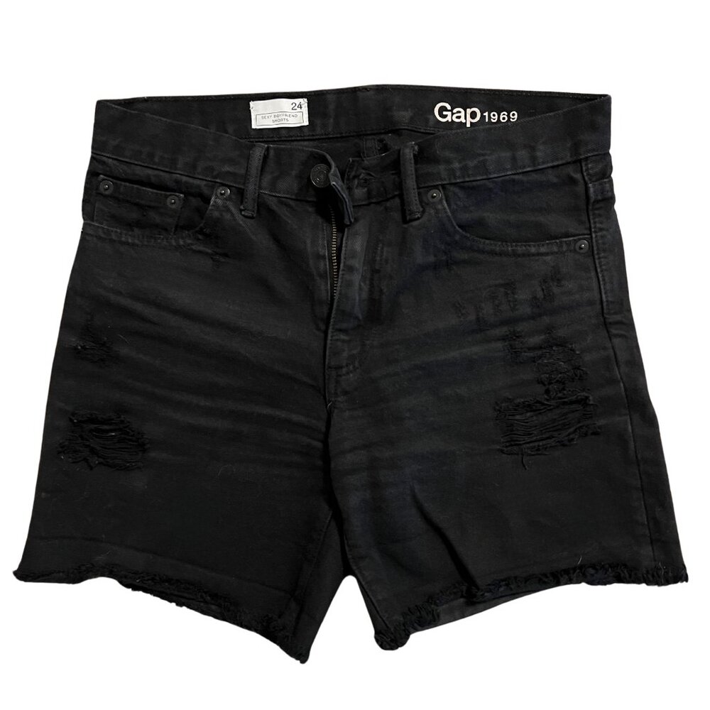 GAP Black Denim Shorts – Size 24